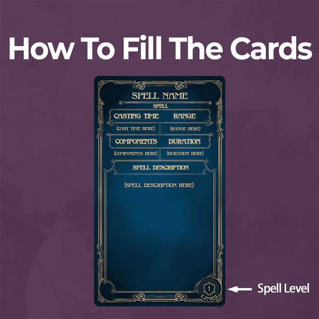 Artificer Spell Cards D&D 5e - Fillable PDF - Image 3