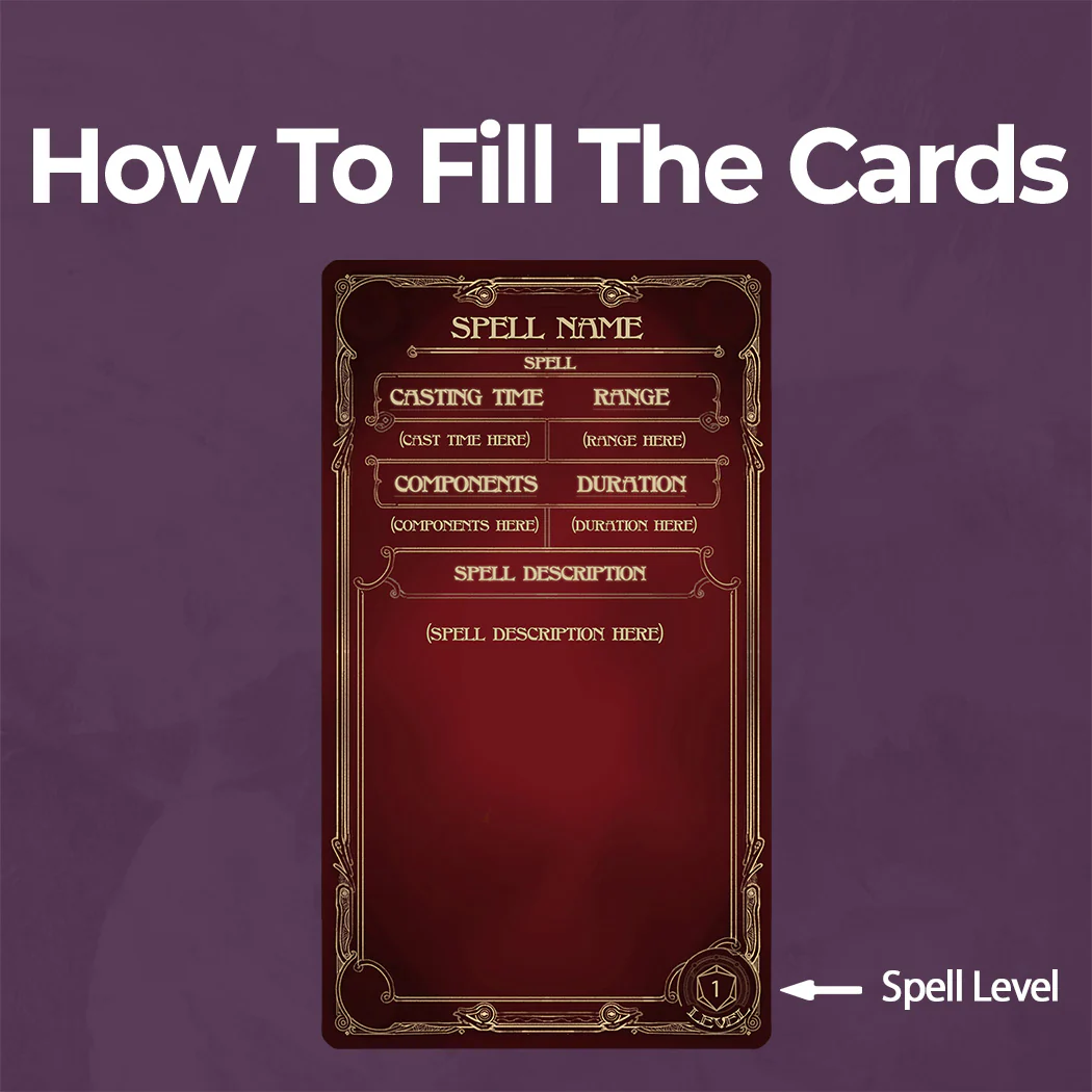 Bard Spell Cards D&D 5e - Fillable PDF - Image 3