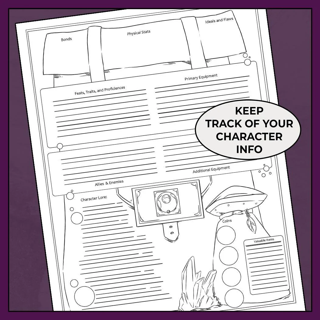 Chosen Sorcerer, Colorless - DnD 5e Sorcerer Character Sheet - Image 3
