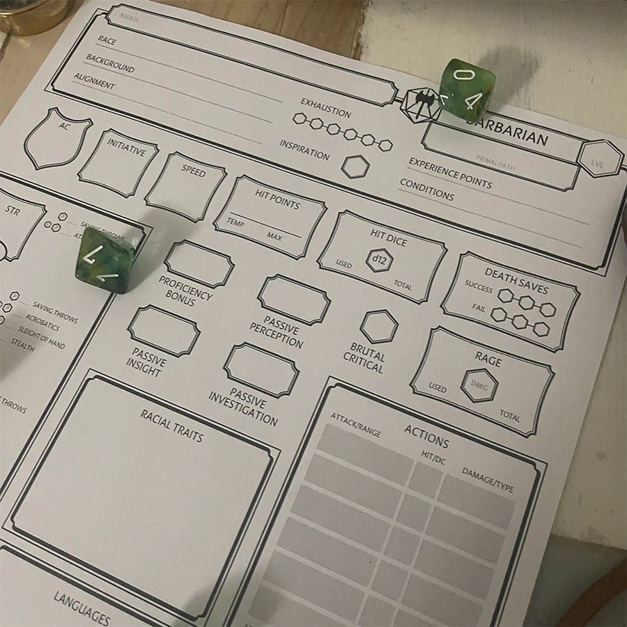 Clarity - Character Sheets Pack - Fillable PDF - Image 3