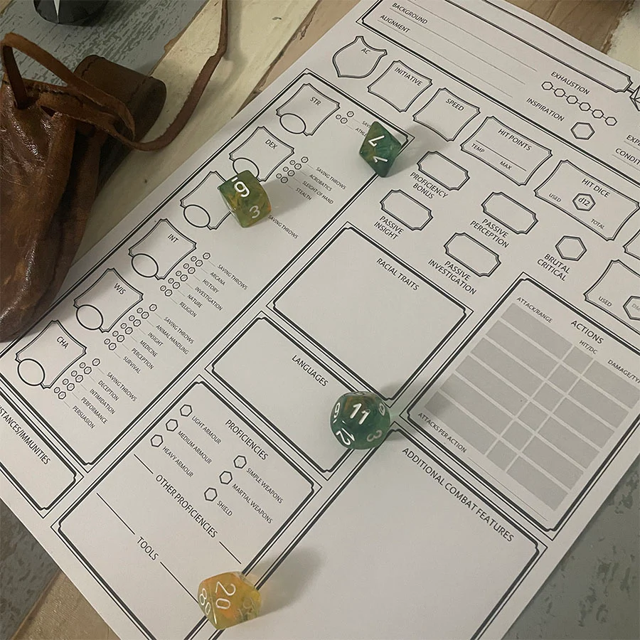 Clarity - Character Sheets Pack - Fillable PDF - Image 4