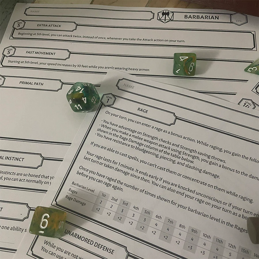 Clarity - Character Sheets Pack - Fillable PDF - Image 7