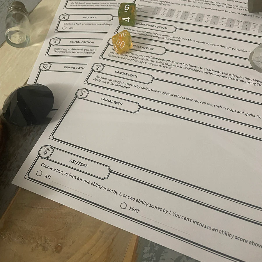 Clarity - Character Sheets Pack - Fillable PDF - Image 8