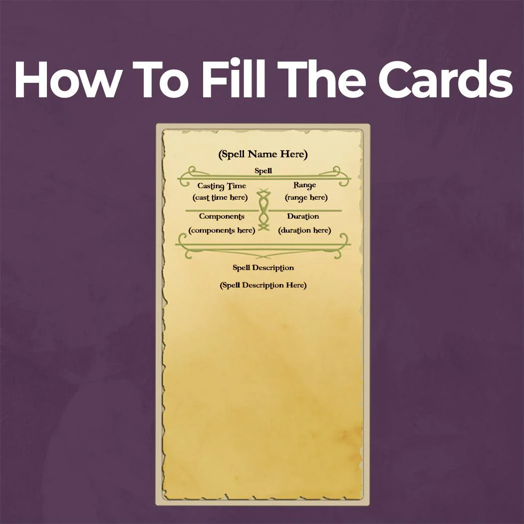 Cleric Spell Cards - Fillable PDF - Image 4