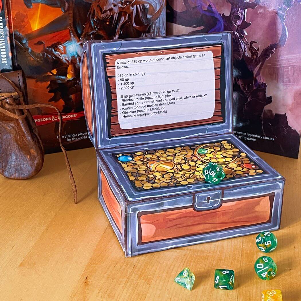 DnD Loot/Mimic Chest - 3D Foldable - Image 3
