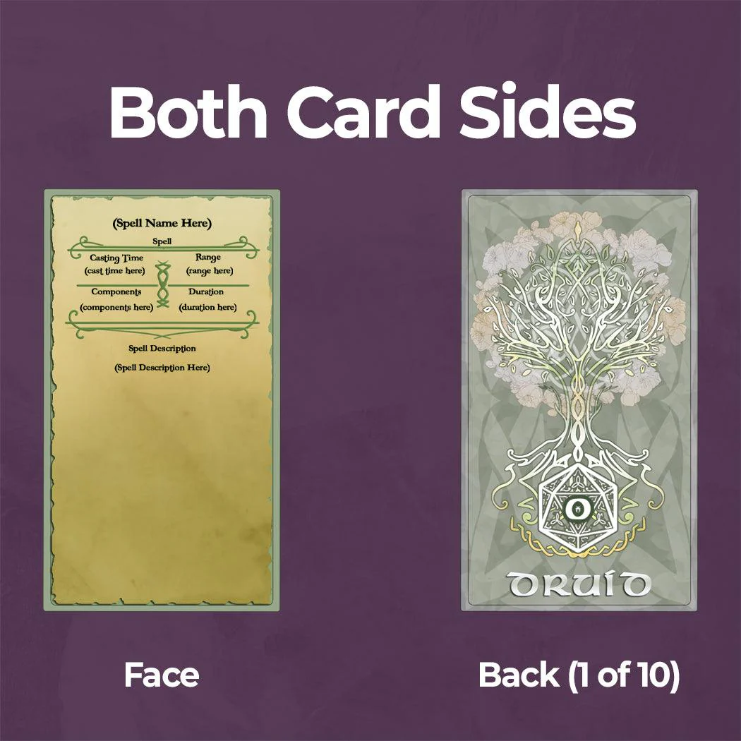 Druid Spell Cards - Fillable PDF - Image 2