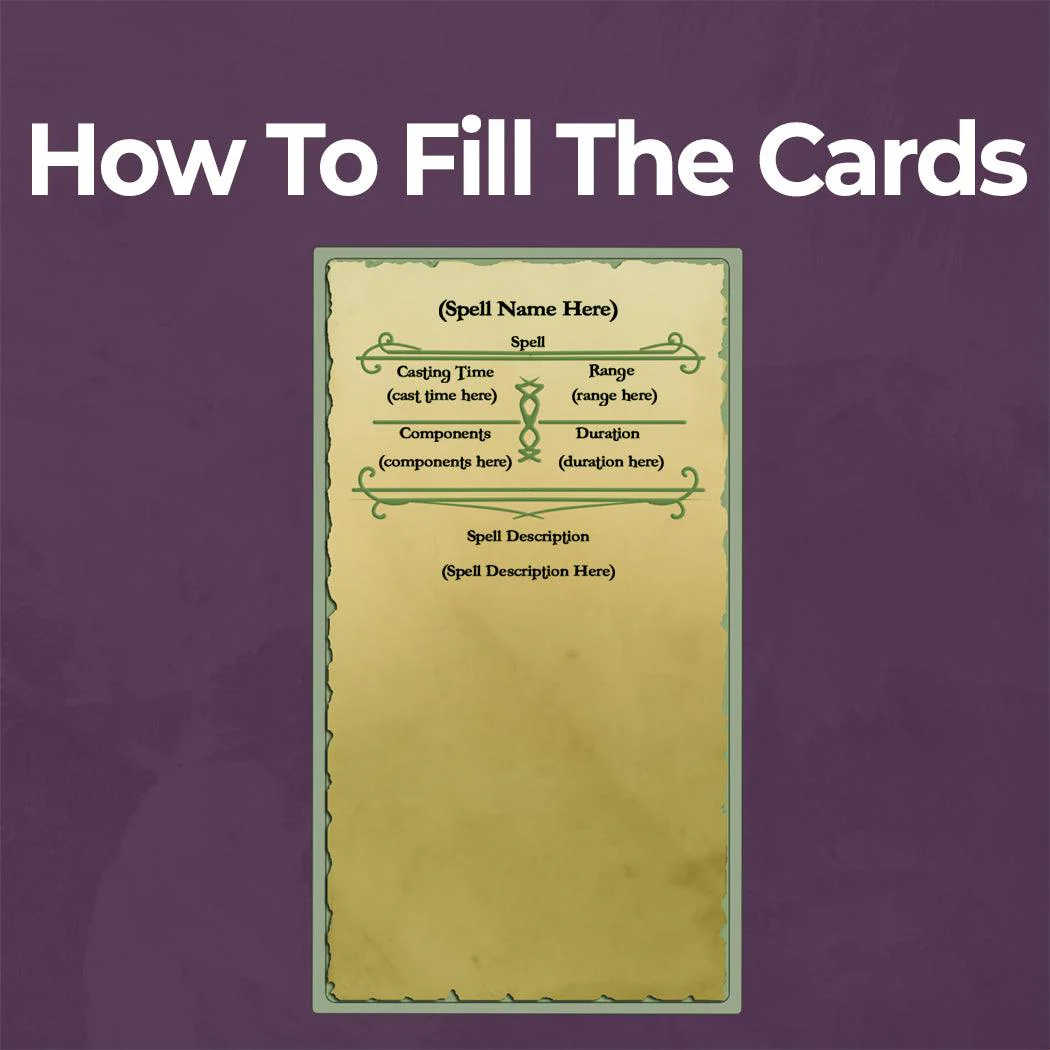 Druid Spell Cards - Fillable PDF - Image 4