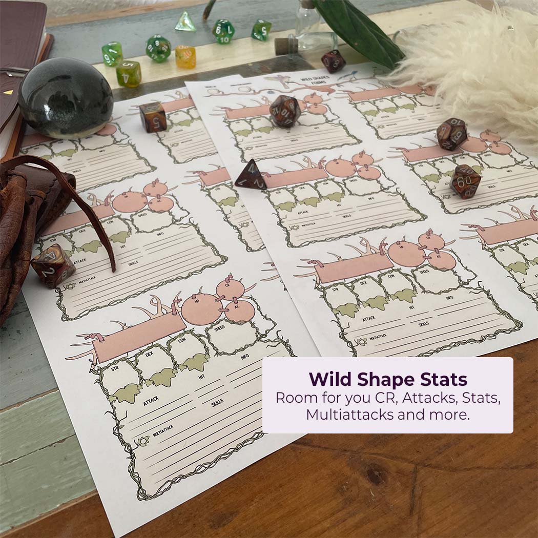 Druid Wild Shapes Tracker - D&D 5e - Image 3