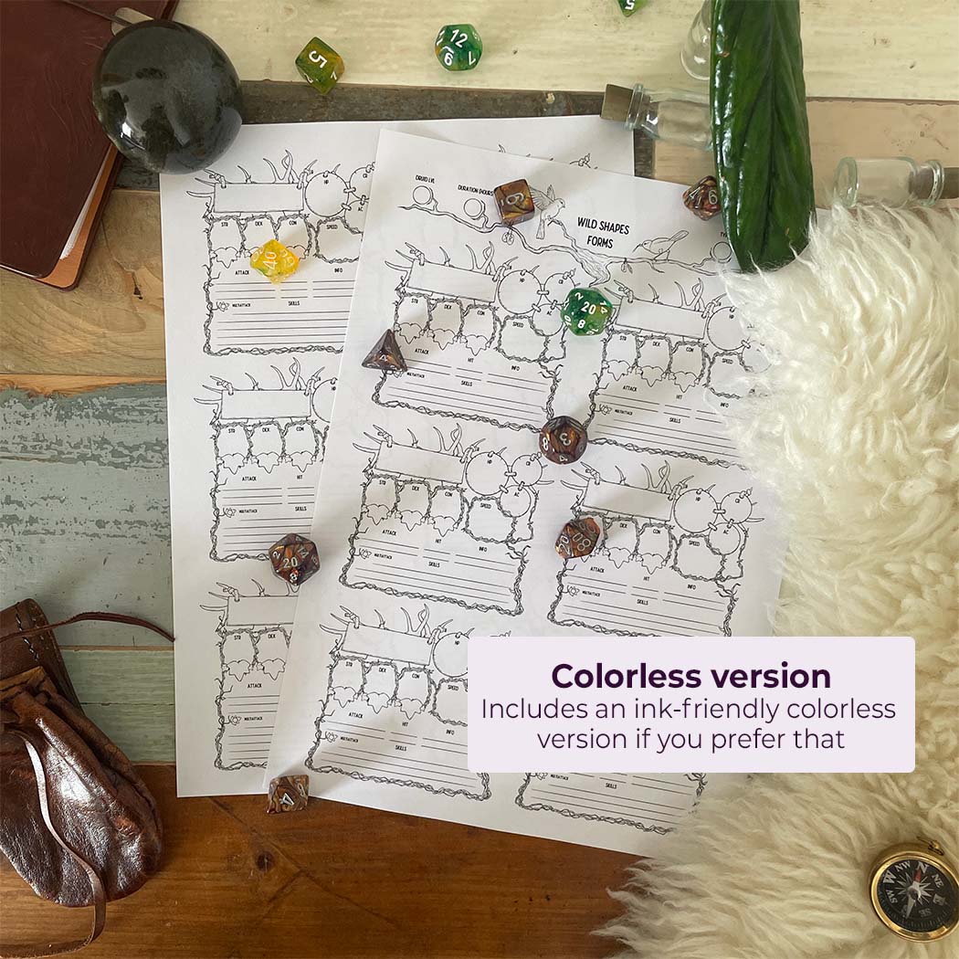 Druid Wild Shapes Tracker - D&D 5e - Image 4