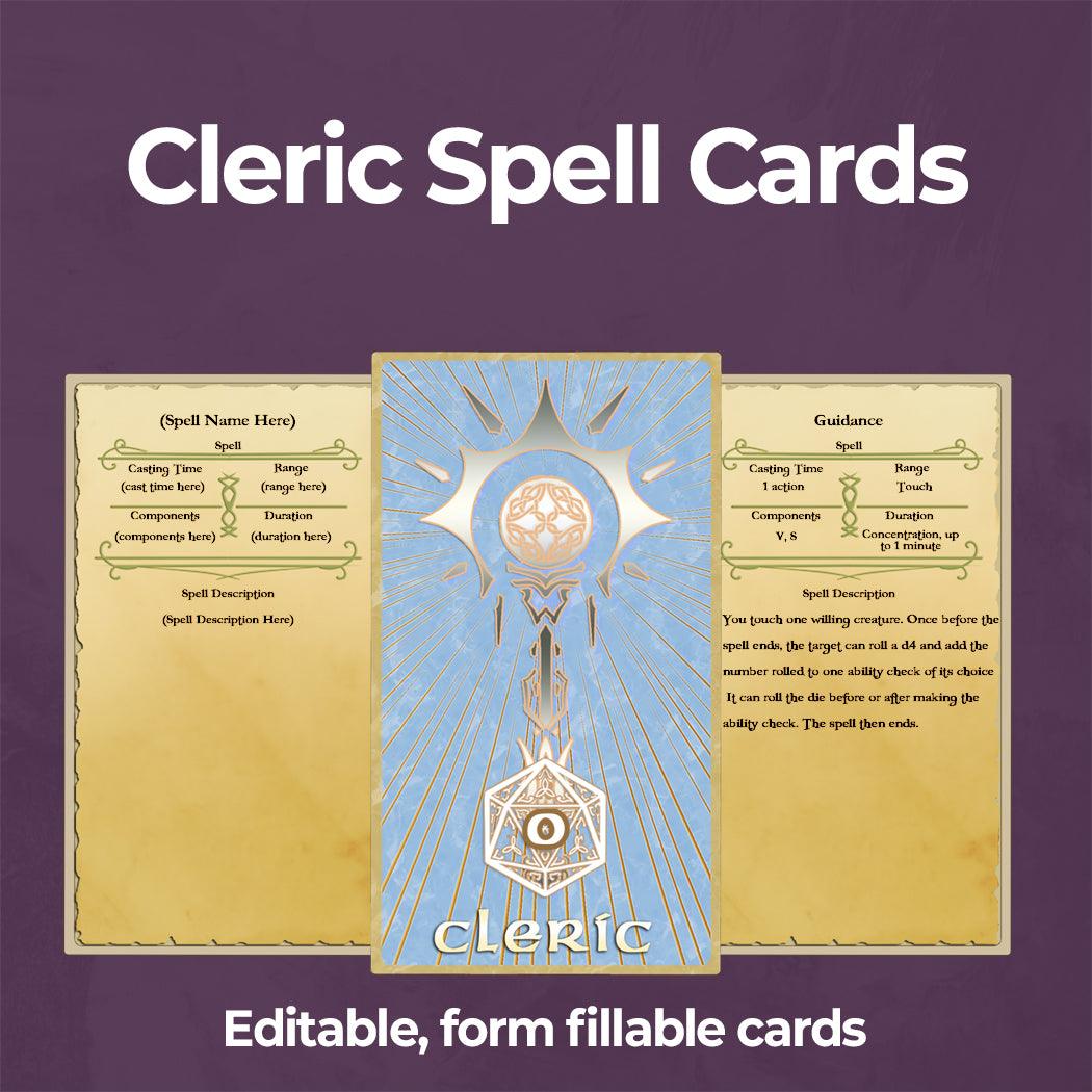 Eldritch Spell Cards Bundle - Fillable PDF - Image 4