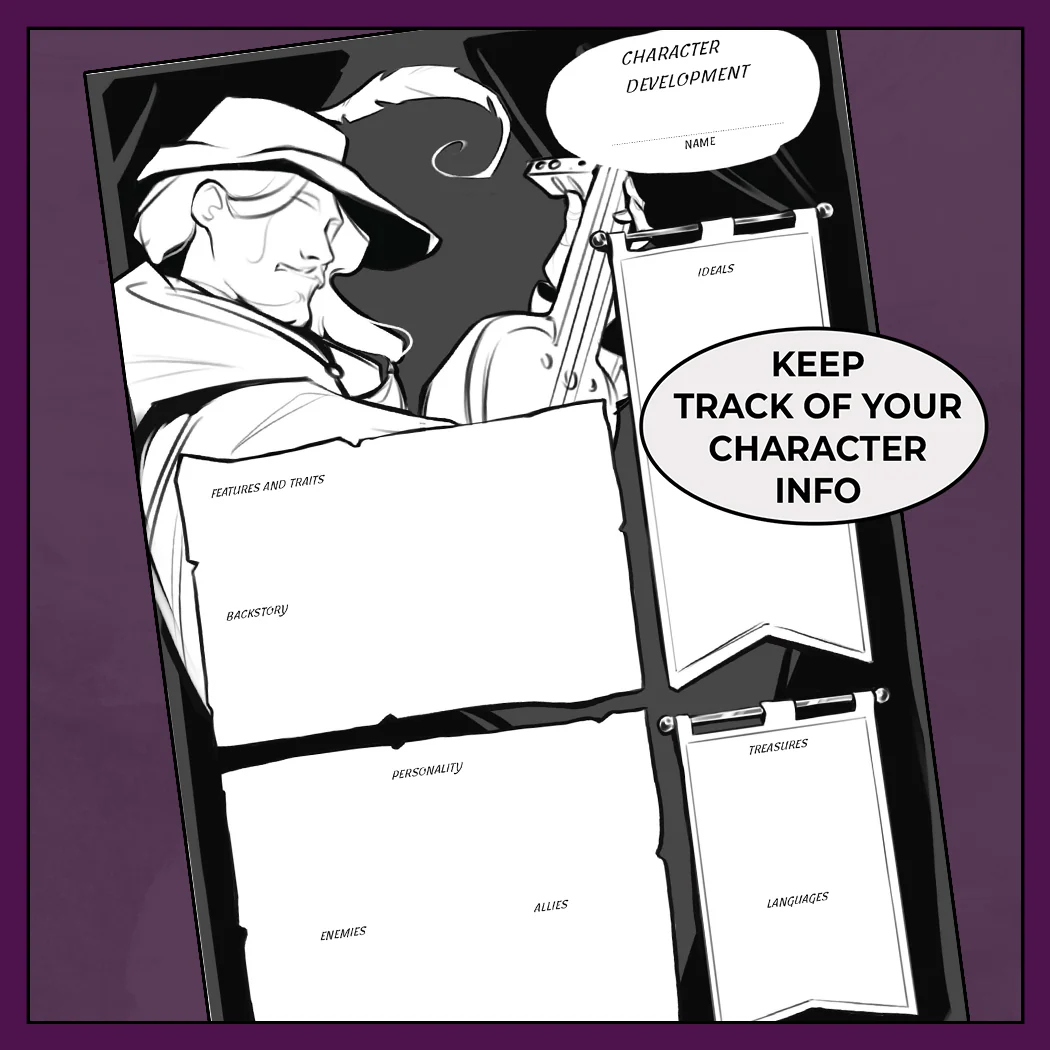 Midnight Melody - DnD 5e Bard Character Sheet - Image 3