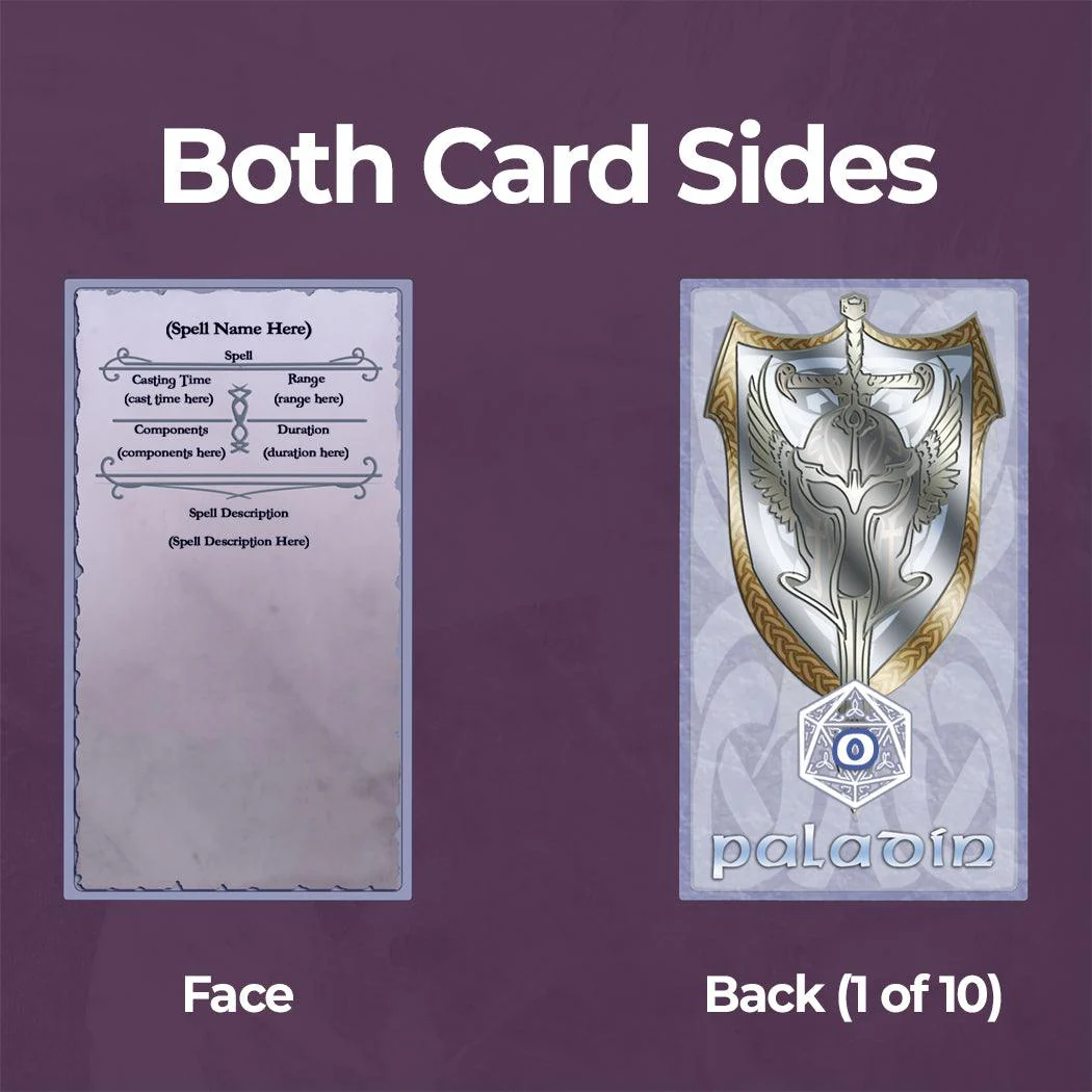 Paladin Spell Cards - Fillable PDF - Image 2