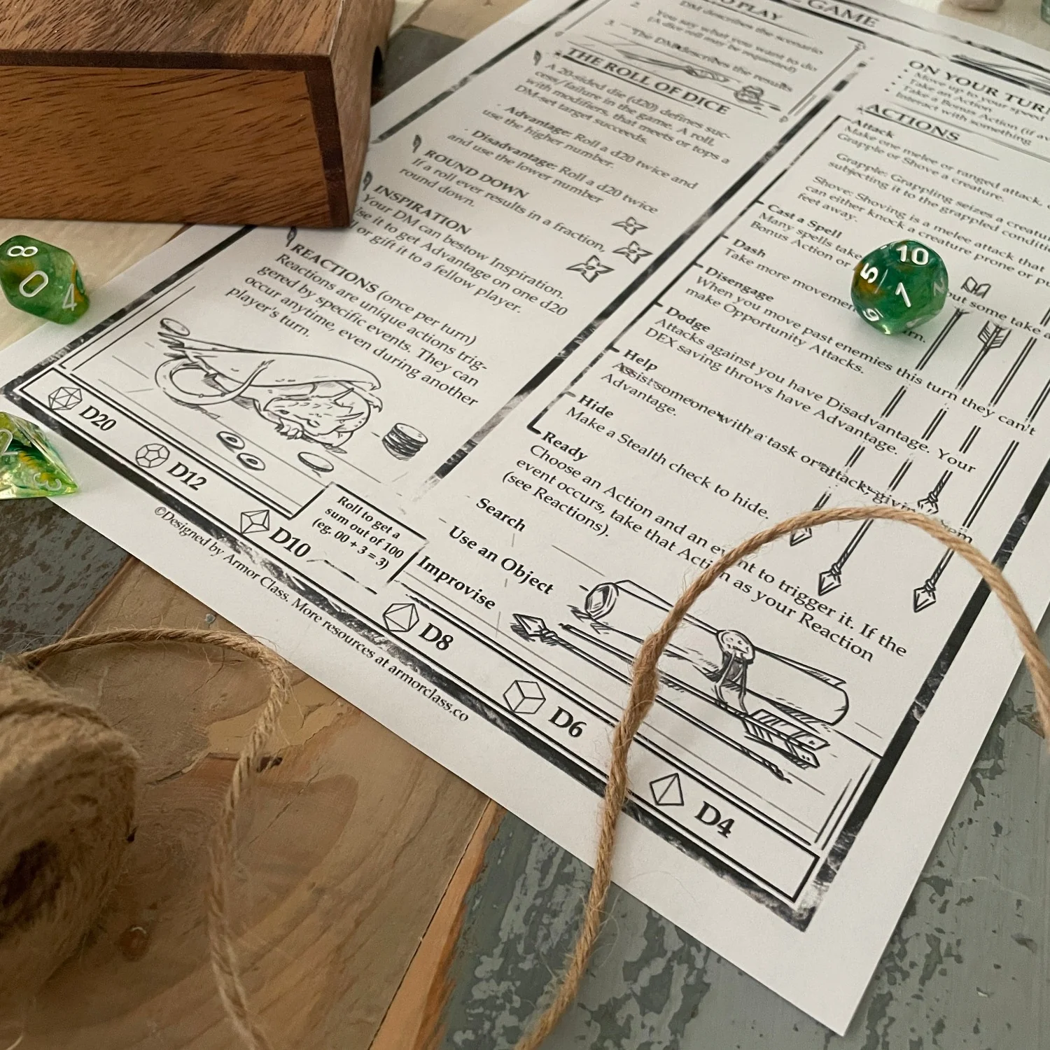 Player's Cheat Sheet - D&D 5th Edition - Image 4