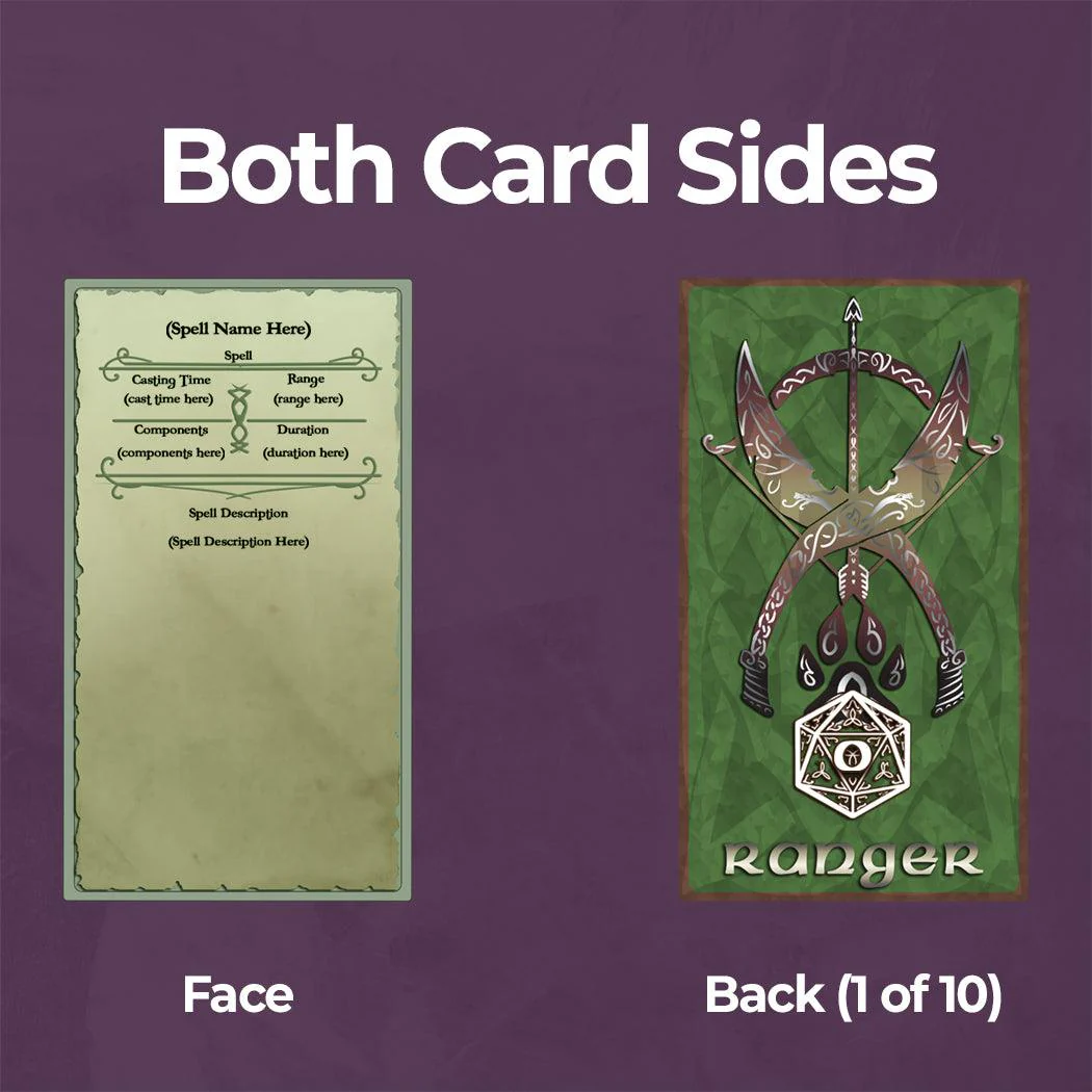 Ranger Spell Cards - Fillable PDF - Image 2