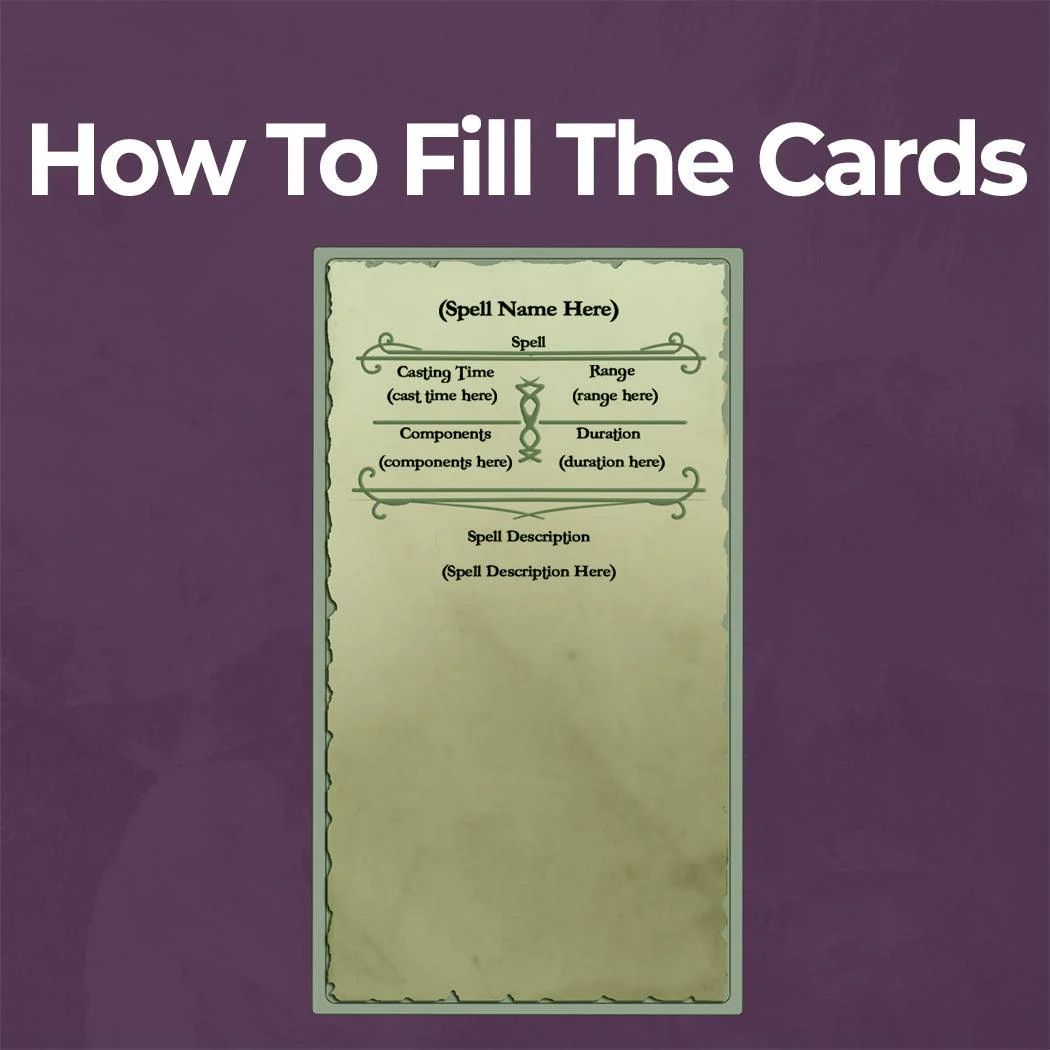 Ranger Spell Cards - Fillable PDF - Image 4