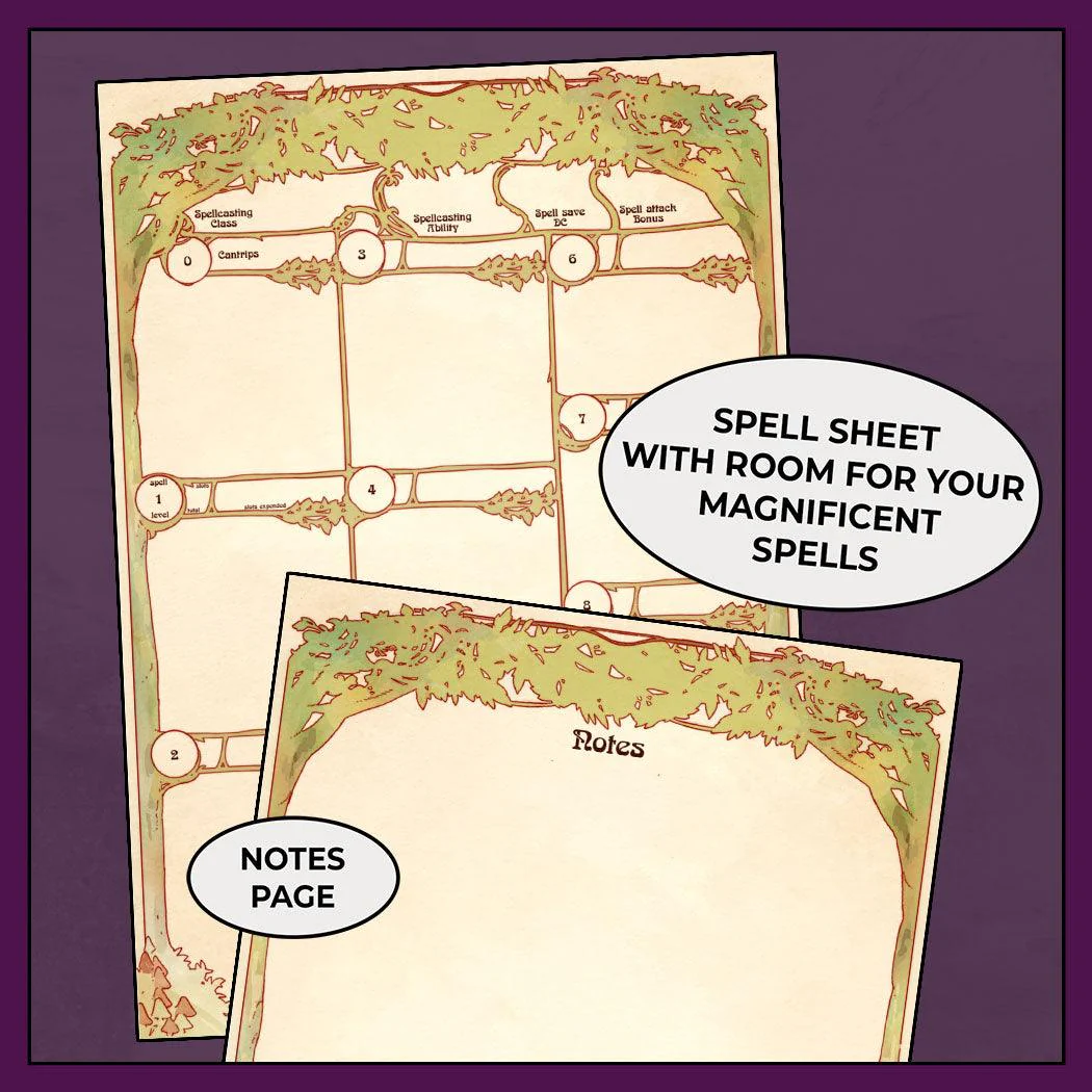 Sacred Woods - DnD 5e Druid Character Sheet - Image 4