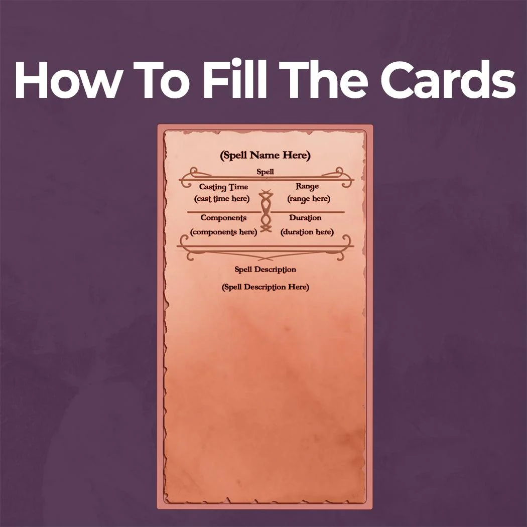 Sorcerer Spell Cards - Fillable PDF - Image 4