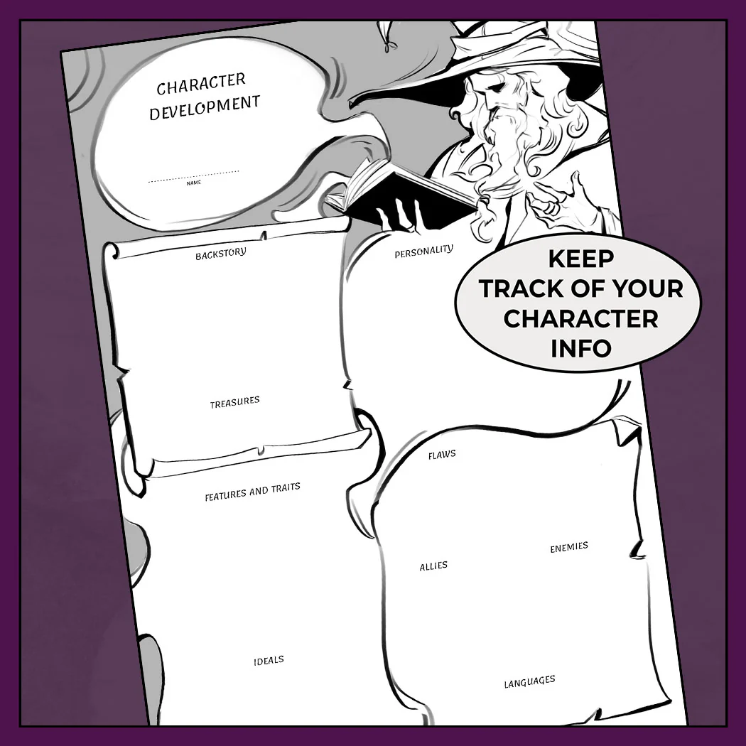 Spellbound - DnD 5e Wizard Character Sheet - Image 3