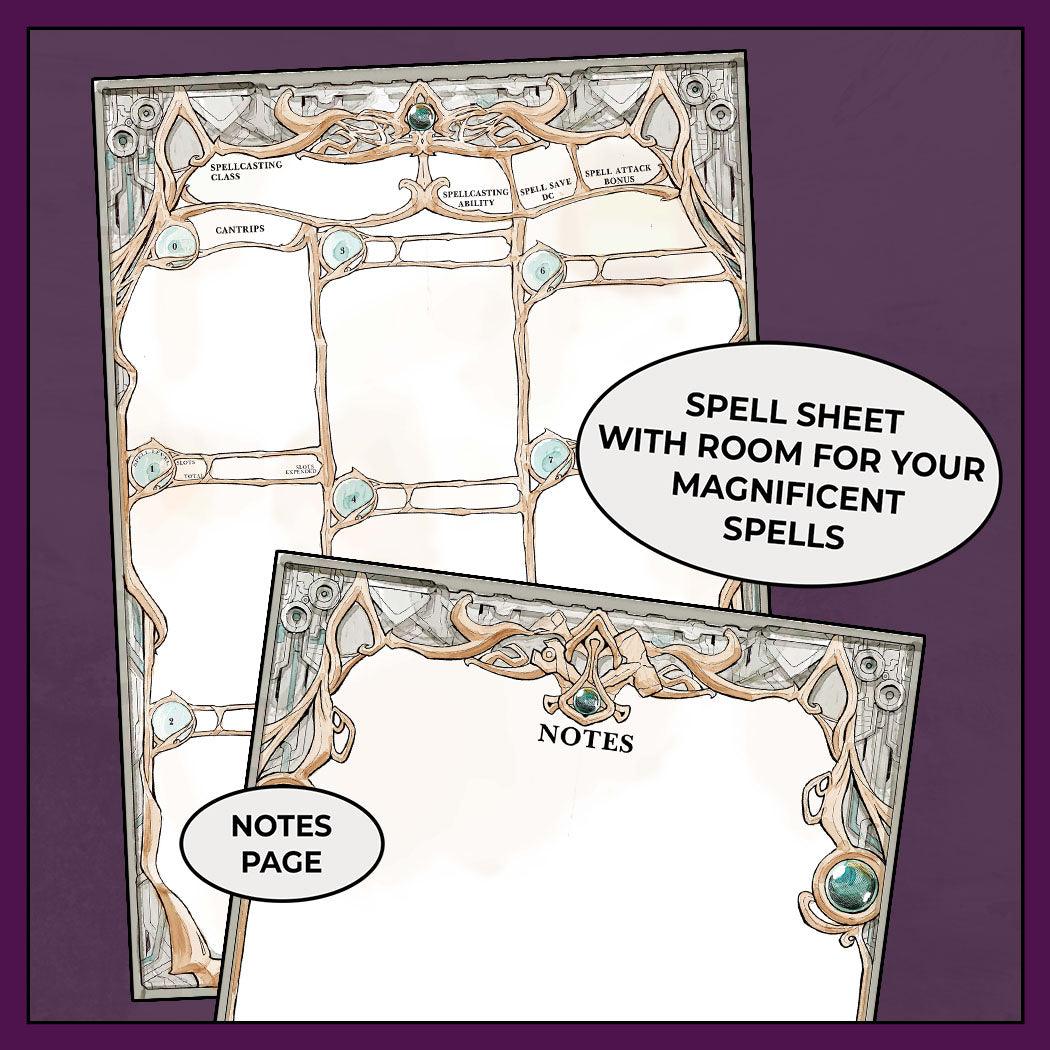 Tinkering Artificer - DnD 5e Artificer Character Sheet - Image 4