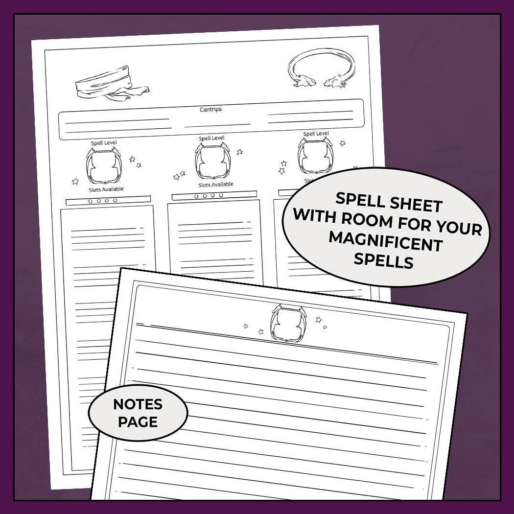 Unarmed Monk, Colorless - DnD 5e Monk Character Sheet - Image 4