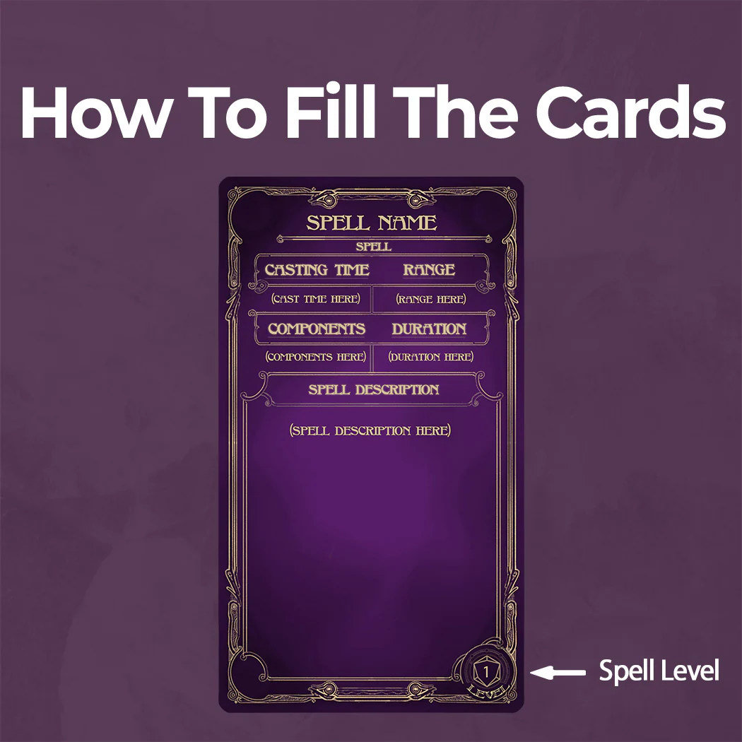 Warlock Spell Cards D&D 5e - Fillable PDF - Image 3