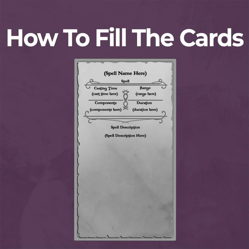 Warlock Spell Cards - Fillable PDF - Image 4